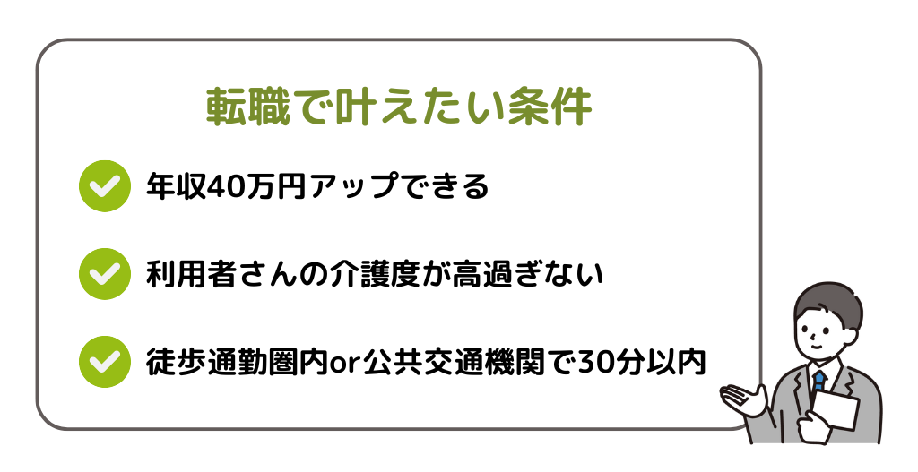 転職で叶えたい条件
