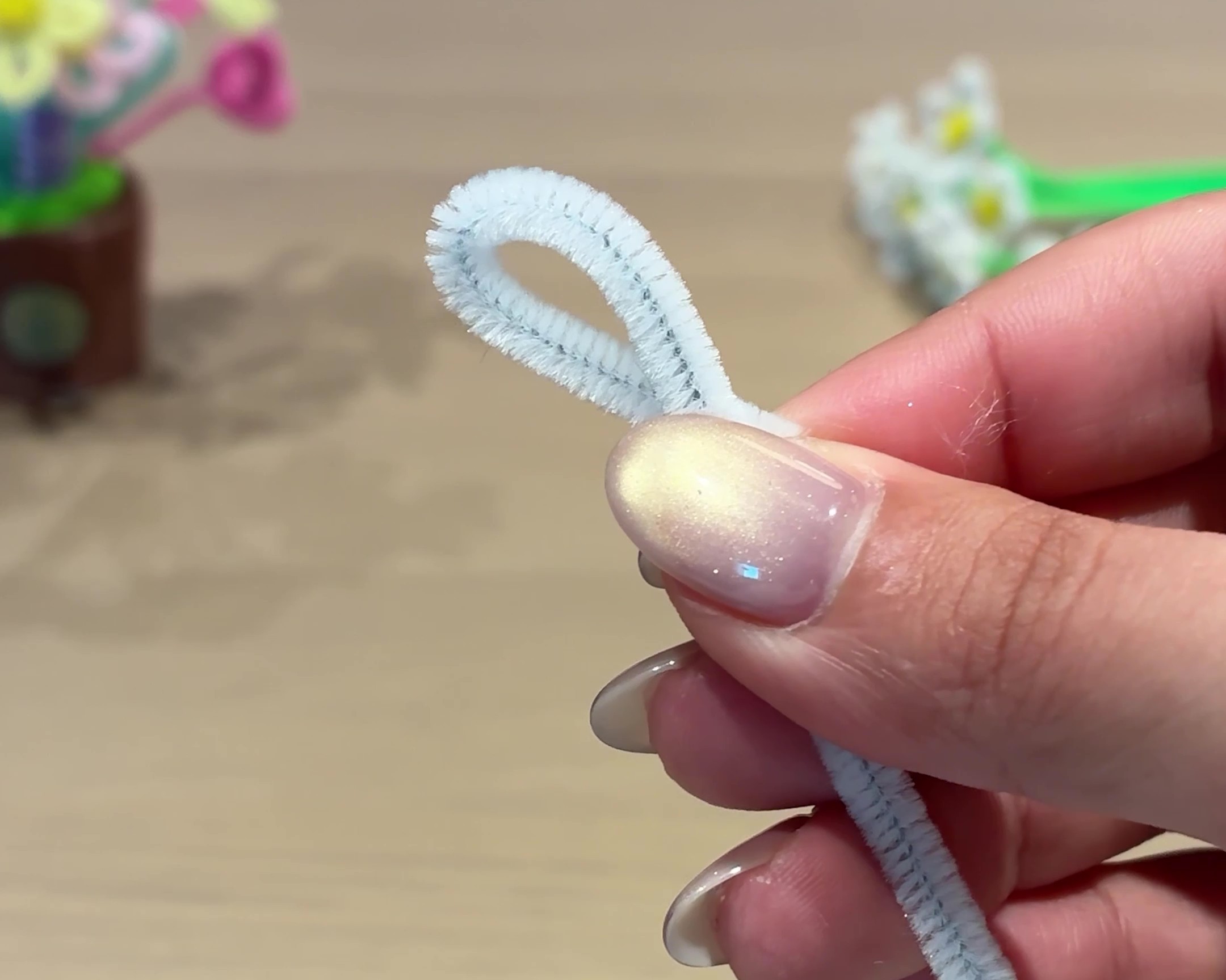 モールで輪っかを作る