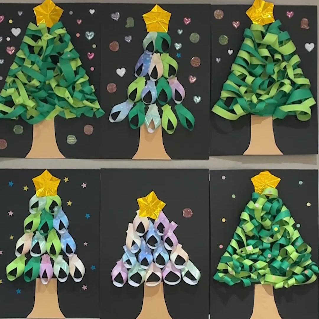 クリスマスツリー 手作り 高齢者に対する記事の画像